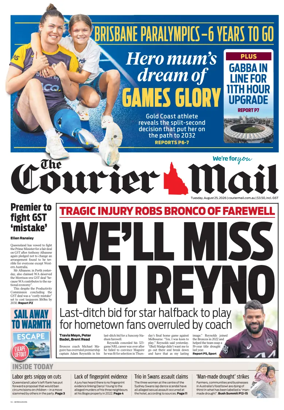 Cover of The Courier-Mail