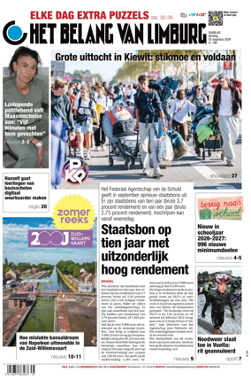 Cover of Het Belang van Limburg