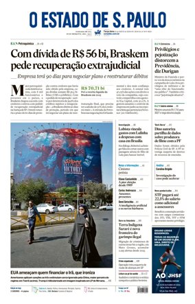 Cover of O Estado de S. Paulo
