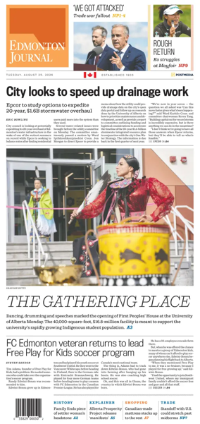 Cover of Edmonton Journal