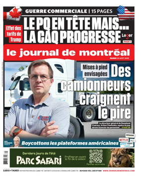 Cover of Le Journal de Montreal