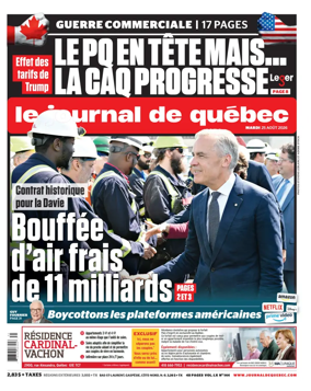 Cover of Le Journal de Quebec