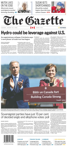 Cover of Montreal Gazette