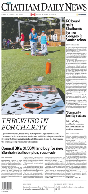 Cover of The Chatham Daily News