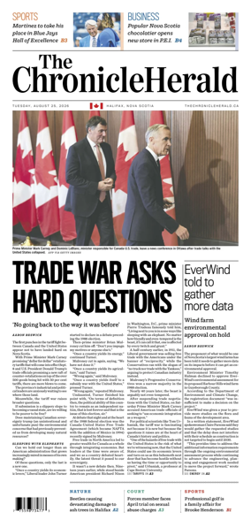 Cover of The Chronicle Herald (Provincial)