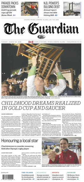Cover of The Guardian (Charlottetown)