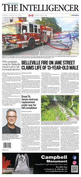 Cover of The Intelligencer (Belleville)