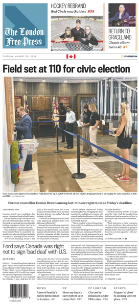Cover of The London Free Press