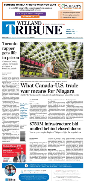 Cover of The Welland Tribune