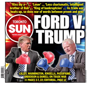 Cover of Toronto Sun