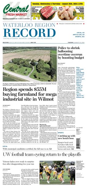 Cover of Waterloo Region Record