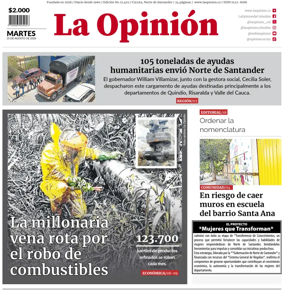 Cover of La Opinion