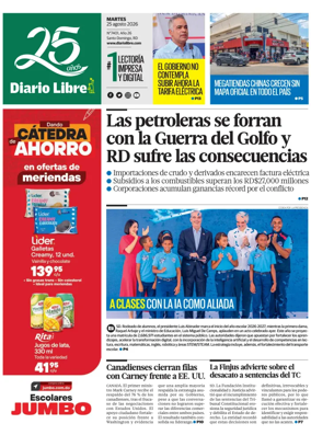 Cover of Diario Libre (Republica Dominicana)