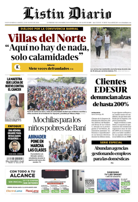 Cover of Listin Diario