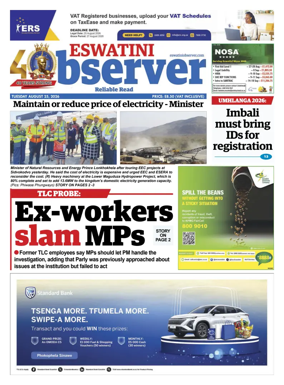 Cover of Eswatini Observer