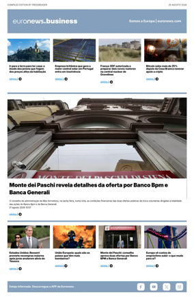 Cover of Euronews Business (Portuguese)