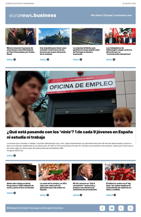 Cover of Euronews Business (Spanish) Compiled Edition