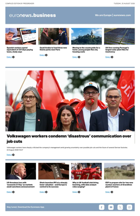 Cover of Euronews Business