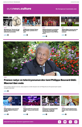 Cover of Euronews Culture and Sport (Turkish) Compiled Edition