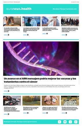 Cover of Euronews Health (Spanish) Compiled Edition