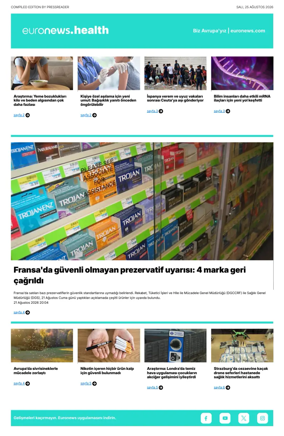 Cover of Euronews Health (Turkish) Compiled Edition
