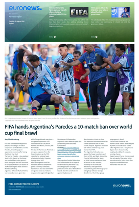 Cover of Euronews World Cup