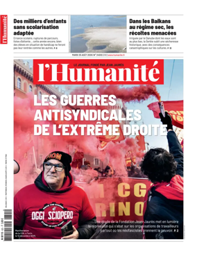 Cover of L'HUMANITE