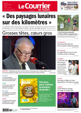 Cover of Le Courrier de l’Ouest (Cholet)
