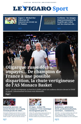 Cover of Le Figaro Sport