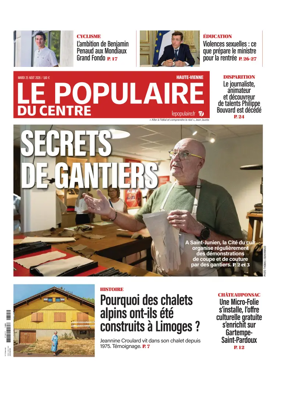 Cover of Le Populaire du Centre (Haute-Vienne)