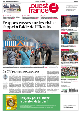 Cover of Ouest France (Cholet)