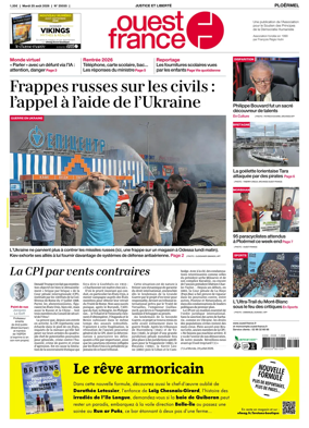 Cover of Ouest France (Ploermel)