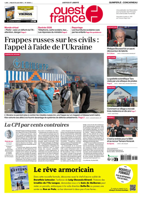 Cover of Ouest-France (Quimperle Concarneau)