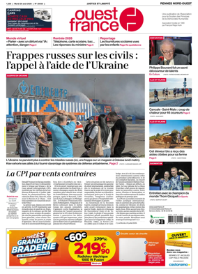 Cover of Ouest-France (Rennes Nord-Ouest)