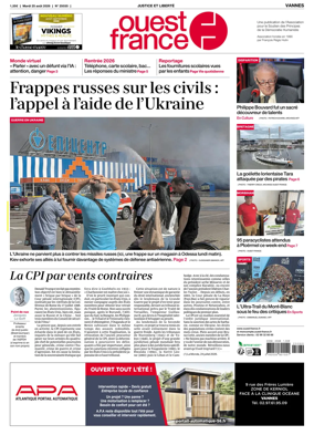 Cover of Ouest France (Vannes)