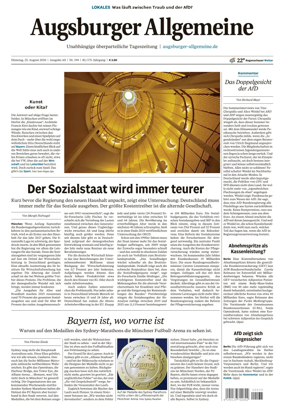 Cover of Augsburger Allgemeine (Ausgabe Stadt)