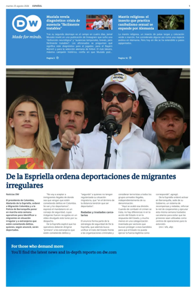 Cover of Deutsche Welle (Spanish edition)