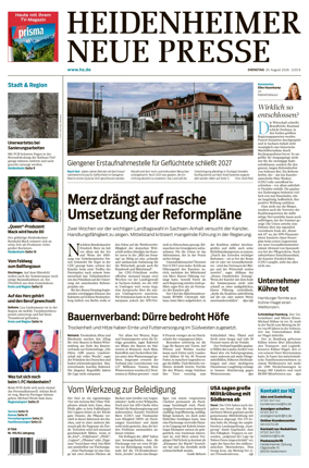 Cover of Heidenheimer Neue Presse