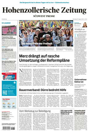 Cover of Hohenzollerische Zeitung