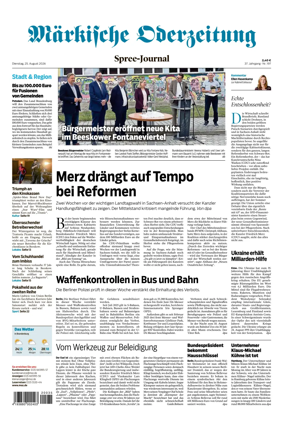 Cover of Markische Oderzeitung Spree-Journal