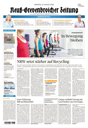 Cover of Neuss-Grevenbroicher Zeitung Neuss