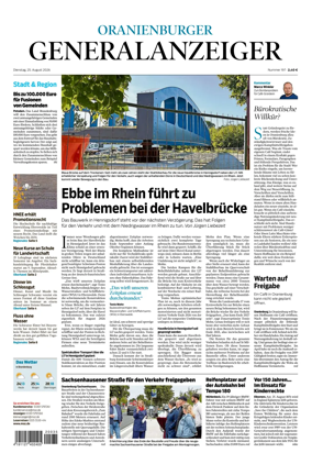 Cover of Oranienburger Generalanzeiger
