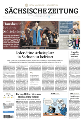 Cover of Sachsische Zeitung (Dresden)