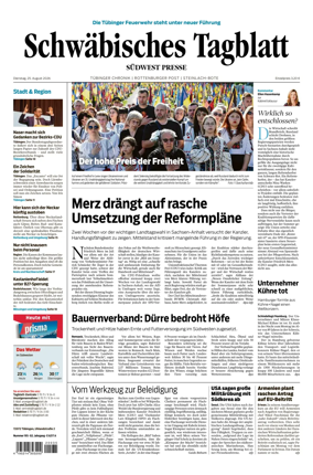 Cover of Schwabisches Tagblatt - Tubinger Chronik