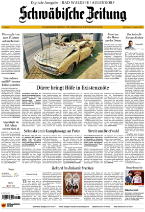 Cover of Schwabische Zeitung (Bad Waldsee / Aulendorf)