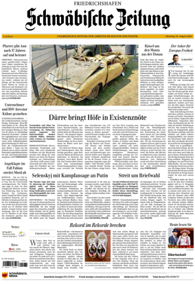 Cover of Schwabische Zeitung (Friedrichshafen)