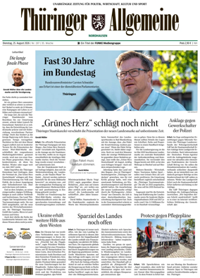 Cover of Thuringer Allgemeine (Nordhausen)