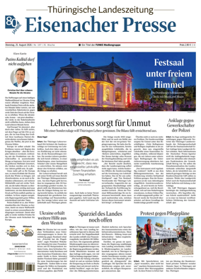 Cover of Thuringische Landeszeitung (Eisenach)