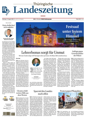 Cover of Thuringische Landeszeitung (Weimar)