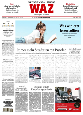 Cover of Westdeutsche Allgemeine Zeitung (Mulheim an der Ruhr)